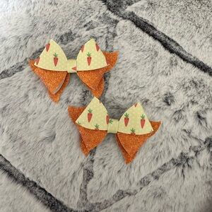 Carrot glitter Hairbow